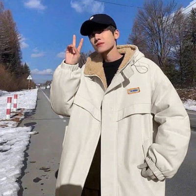 Áo khoác unisex lót lông cừu logo UNFLUIDSTUDIO NAD.Áo phao fom rộng nam nữ đều mặc được dày dặn siêu ấm chất siêu đẹp
