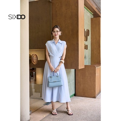 Đầm tay hến dáng xòe SIXDO (Woven Flared Dress)