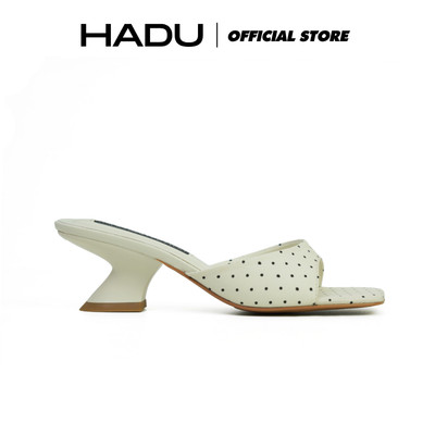 Guốc Nữ Cao Gót POLKA CHIC HADU GD190 Họa Tiết Chấm Bi Chất Liệu Cao Cấp BH 12T