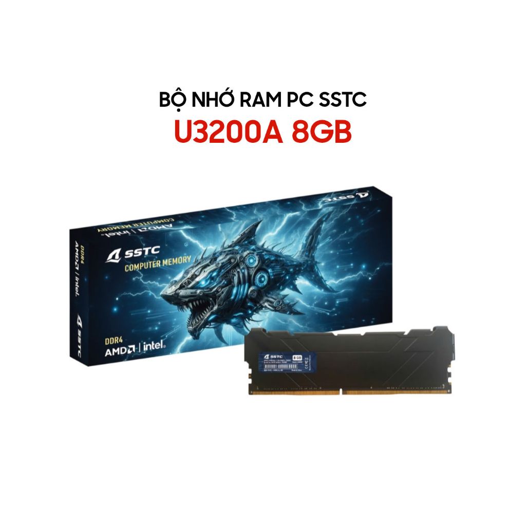 RAM DDR4 SSTC U3200A-C22-8GB 8GB 3200MHz Intel/AMD