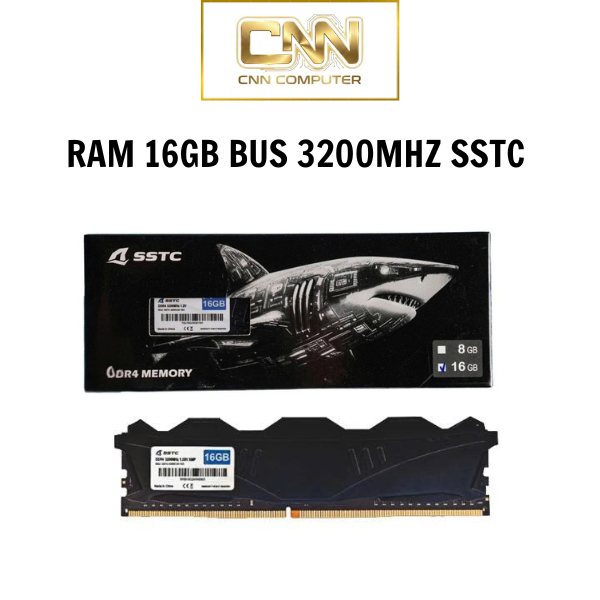 Ram Chính Hãng 16GB Bus 3200MHz SSTC có tản nhiệt Chạy Intel & AMD