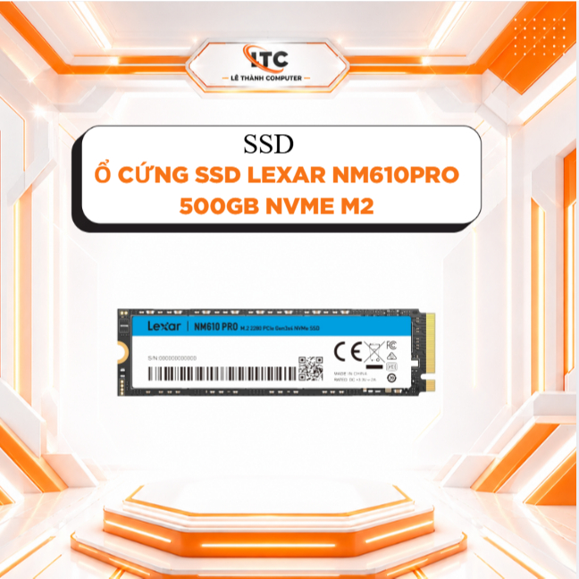 Ổ cứng SSD Lexar NM610PRO 500GB NVMe M2- LNM610P500G-RNNNG