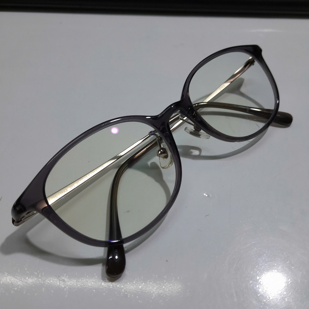 Gọng mắt kính Nhật nữ JIns ngang kính 136mm second hand