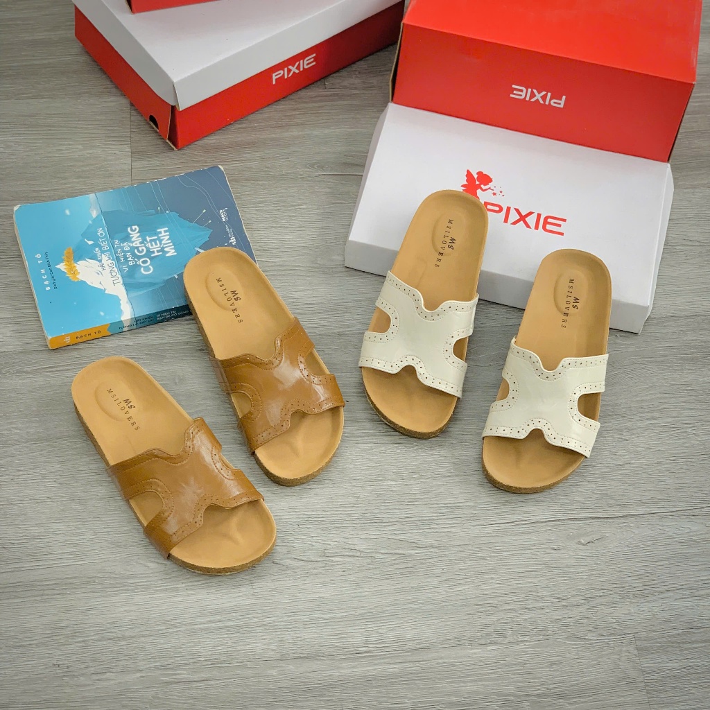 Dép Đế Xuồng 3cm Chữ H Quai Ngang Bản Mới D261 Fulbox QCCC