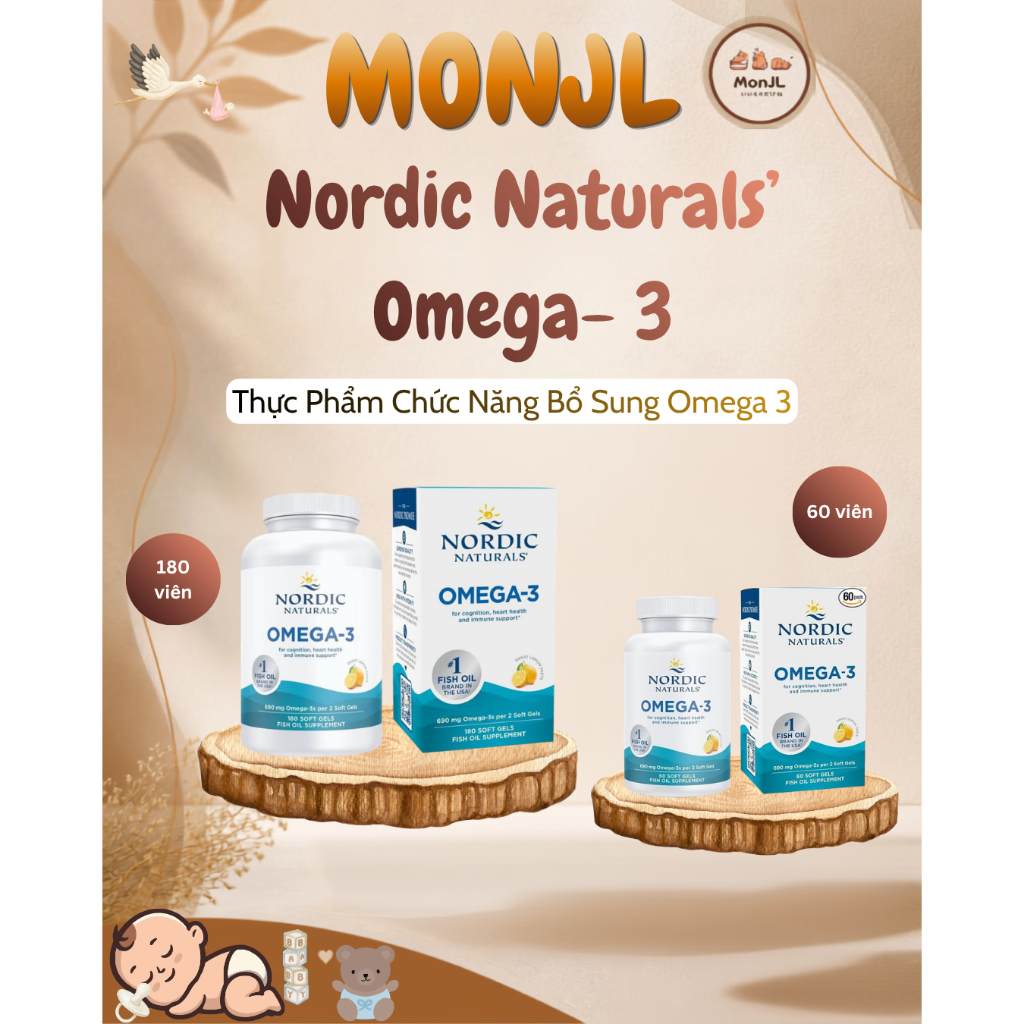 690mg Viên uống bổ sung Omega 3 Nordic Naturals của Mỹ