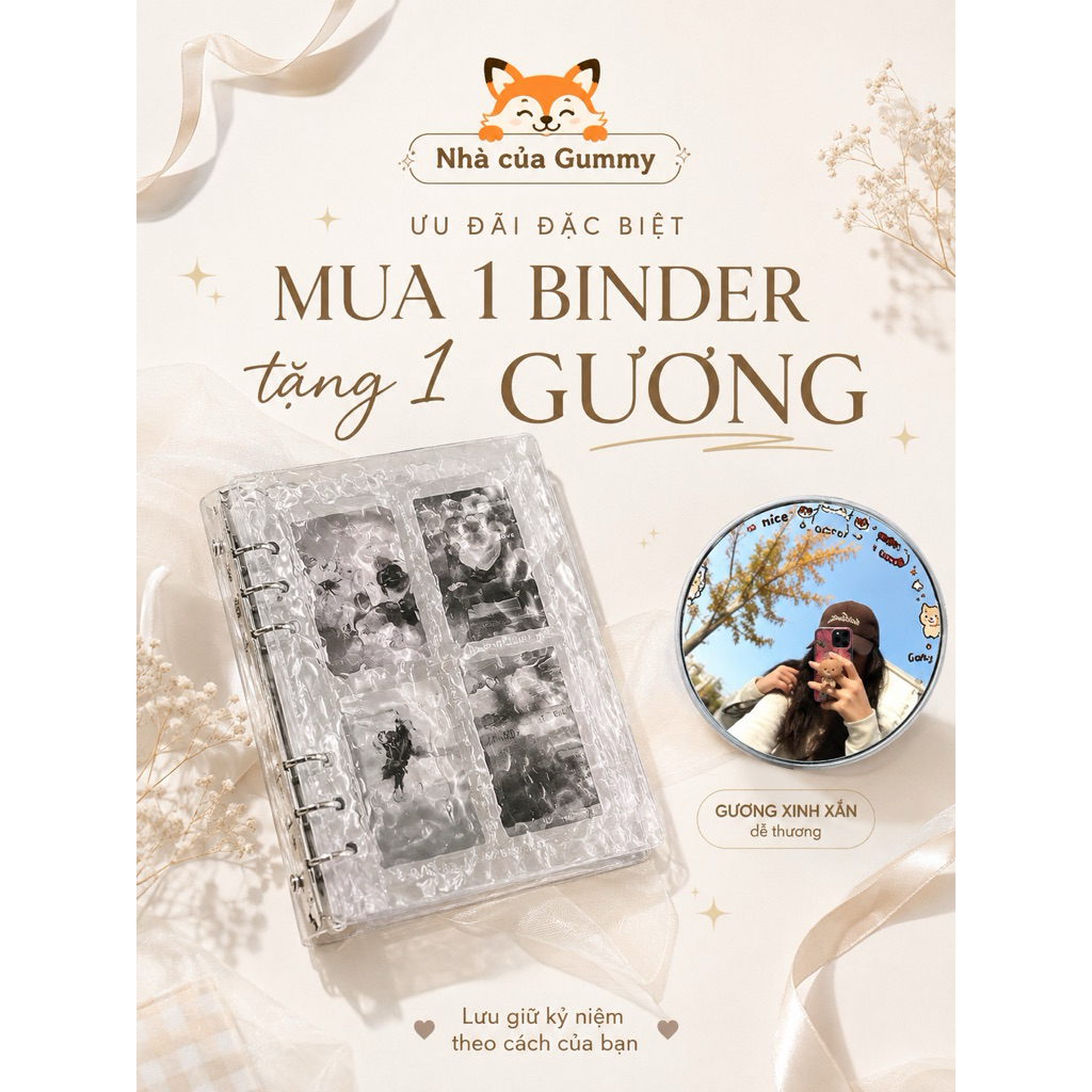 Binder A5 trong suốt vân sóng nước, hiệu ứng giả nước chất liệu Acrylic binder A5 dùng để đựng card,