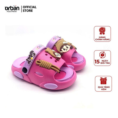 Dép trẻ em quai ngang hình hoạt hình dễ thương, chống trơn trượt êm nhẹ mã BG2703 (Mẫu 3)