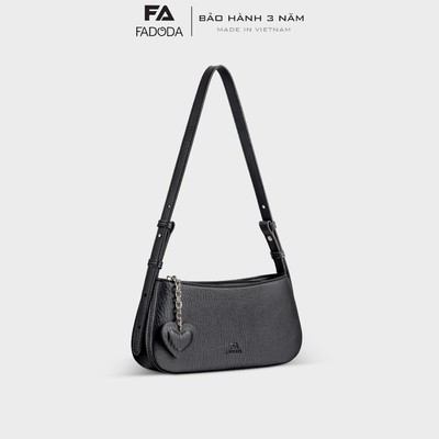 Túi da nữ đeo chéo phụ kiện khóa trái tim thời trang Fadoda FN55