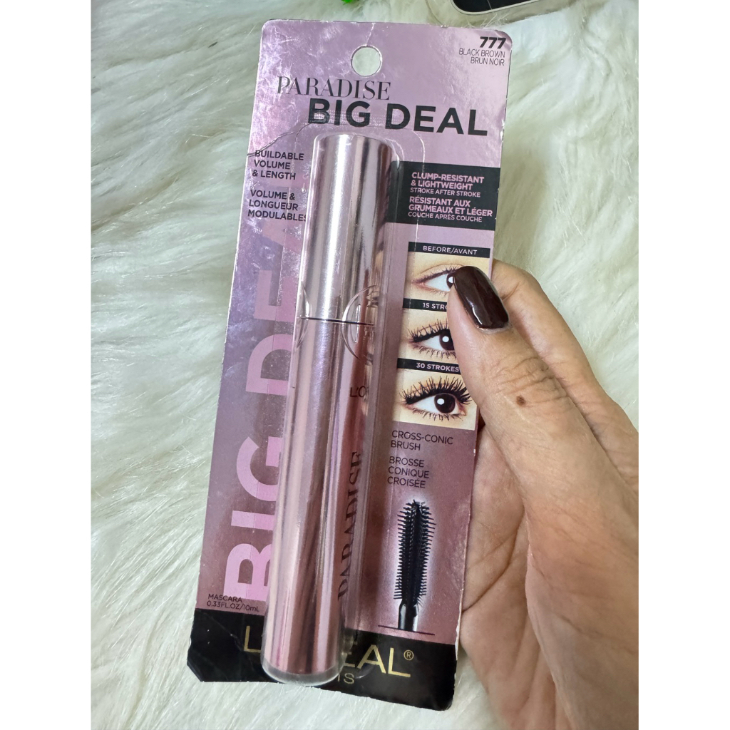 (Xách tay Mĩ) Mascara L'Oréal Paris Paradise Big Deal 777 (nâu đen)