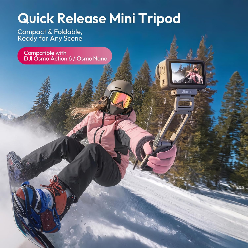 Ulanzi MA37 Tripod Mini Thao Lắp Nhanh Cho DJI OSMO ACTION 6 / OSMO NANO - Hàng Chính Hãng