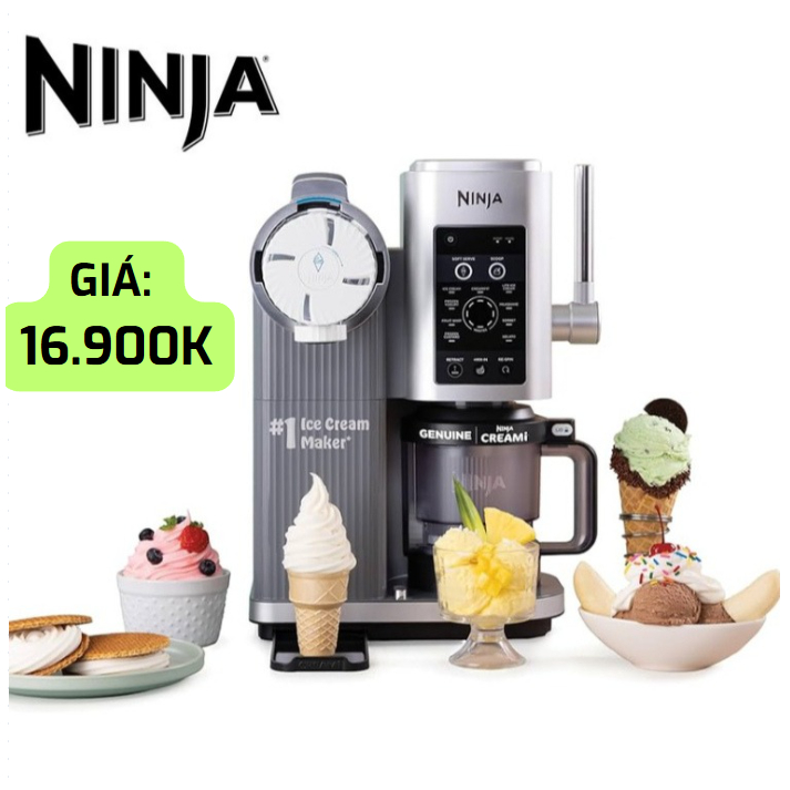 [HÀNG MỸ] MÁY LÀM KEM NINJA CREAMI SCOOP & SWIRL NC701