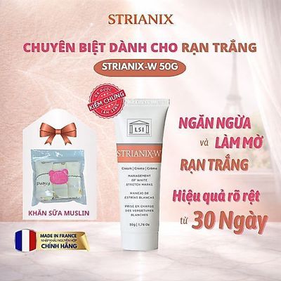 Kem Rạn Strianix-W Pháp 50g - Hỗ Trợ Mờ Rạn Trắng, Rạn Mới