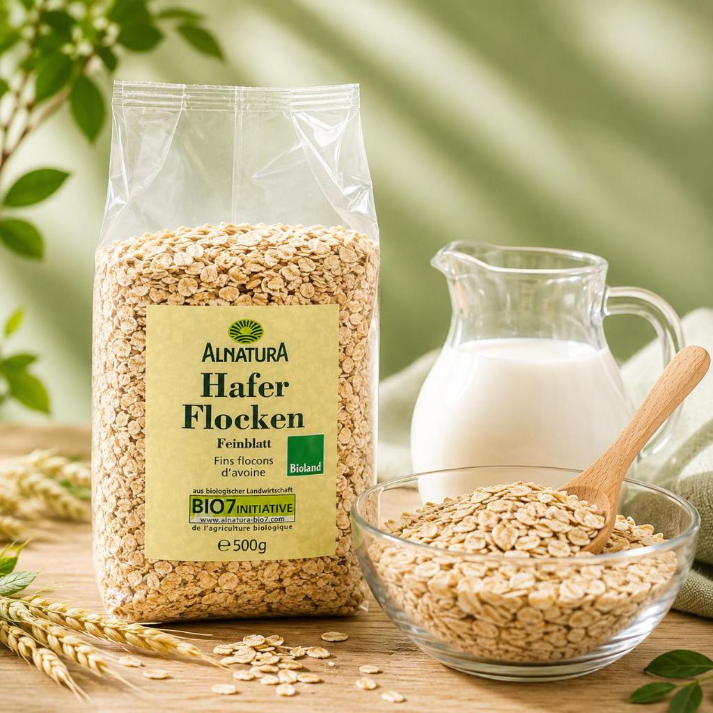 Yến Mạch Hạt Cán Đức ALNATURA Hafer Flocken Feinblatt 500g