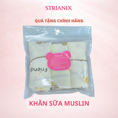 [QUÀ TẶNG] Set 3 khăn xô sữa Muslin