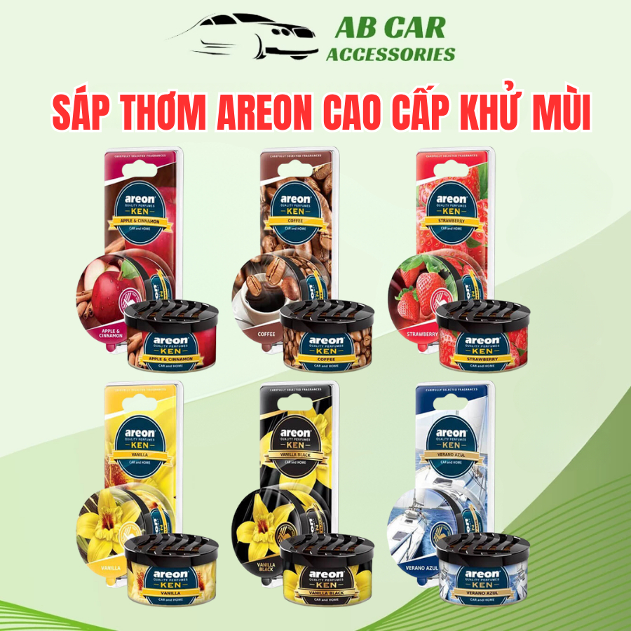 Sáp Thơm Ô Tô AREON Cao Cấp Khử Mùi Xe Hơi Hiệu Quả, Sáp Thơm AREON Chính Hãng Nhập Khẩu Bulgaria