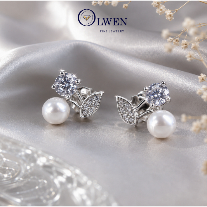 BÔNG TAI BẠC Ý - OLWEN FINE JEWELRY - BM353