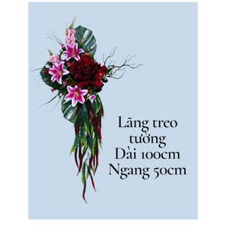 lãng treo tường trang trí , hoa nhập khẩu cao cấp , siu đẹp