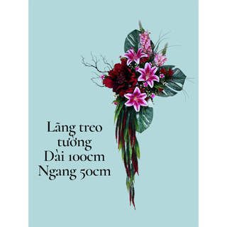lãng treo tường trang trí , hoa nhập khẩu cao cấp , siu đẹp