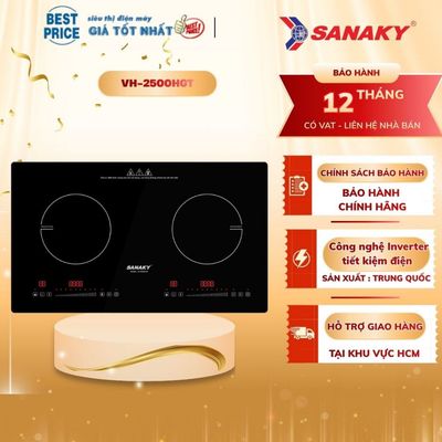 VH-2500HGT Bếp đôi hồng ngoại điện từ Sanaky VH-2500HGT - Hàng chính hãng