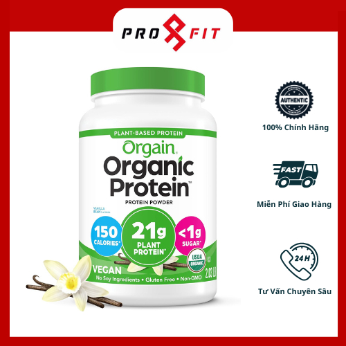 Bột Đạm Protein Thuần Chay Hữu Cơ Orgain Organic Protein Chính Hãng