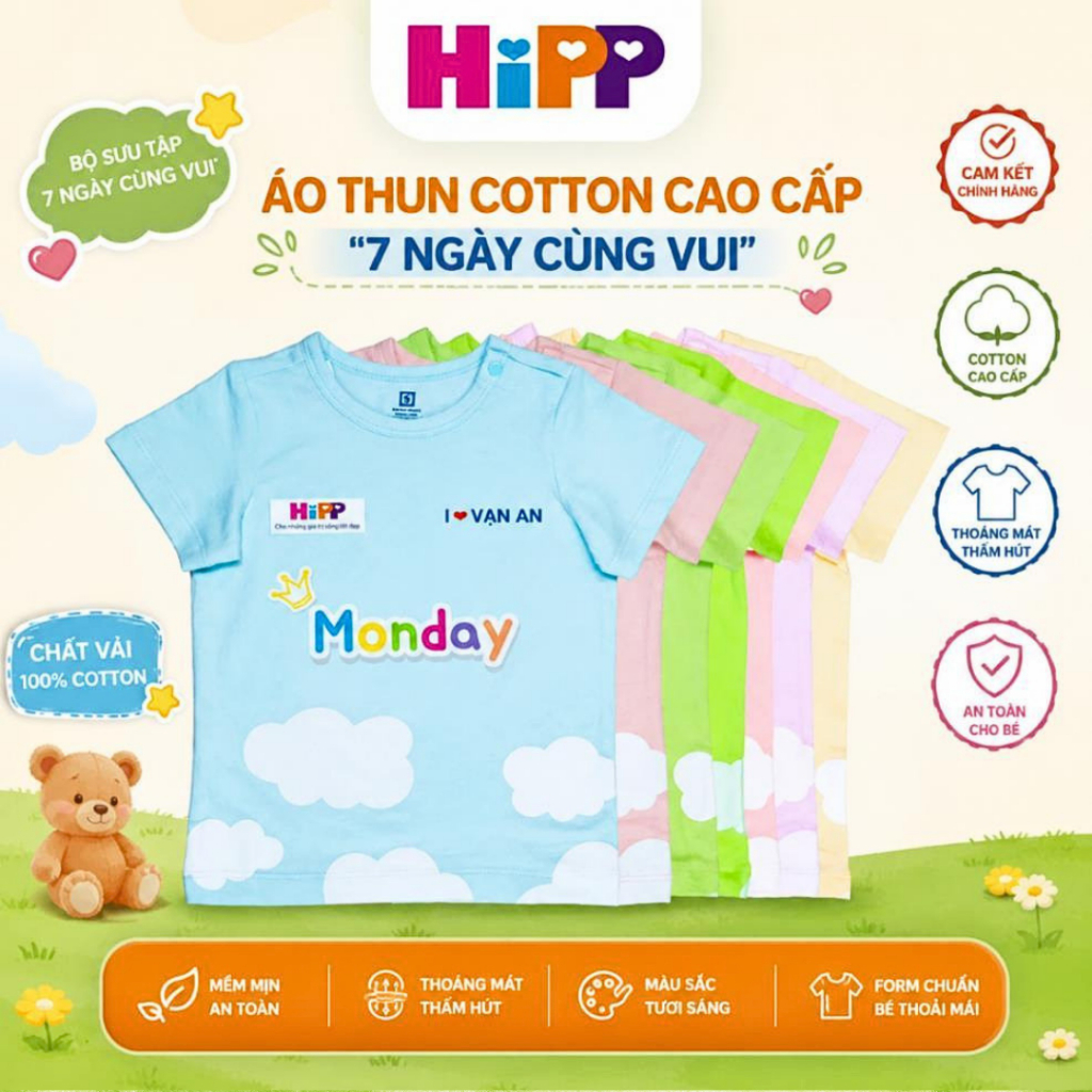 [QUÀ TẶNG] ÁO THUN HIPP CHO BÉ