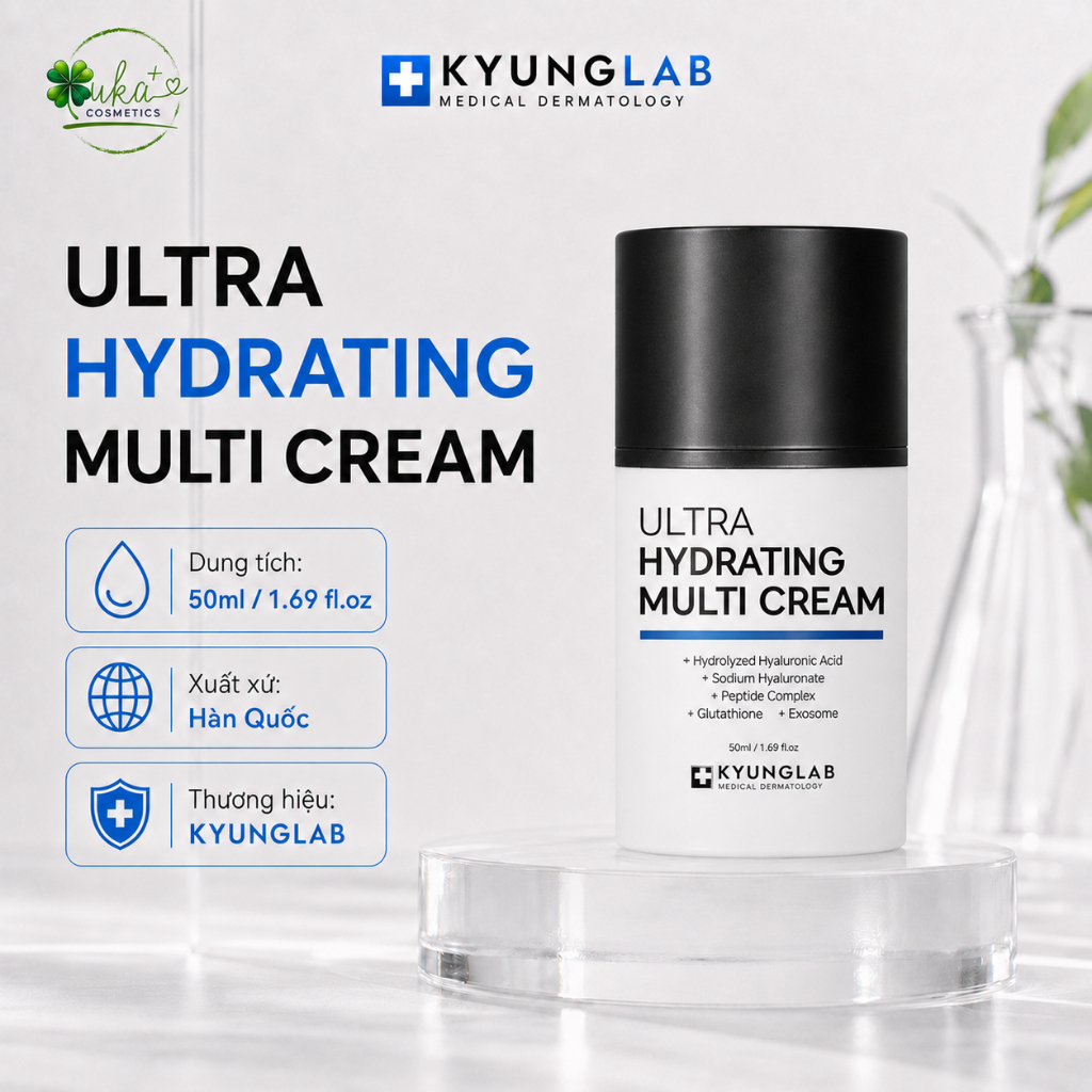 Kem dưỡng ẩm, kem dưỡng ẩm KyungLab Ultra 50ml cấp ẩm phục hồi da căng bóng da tăng sinh Collagen