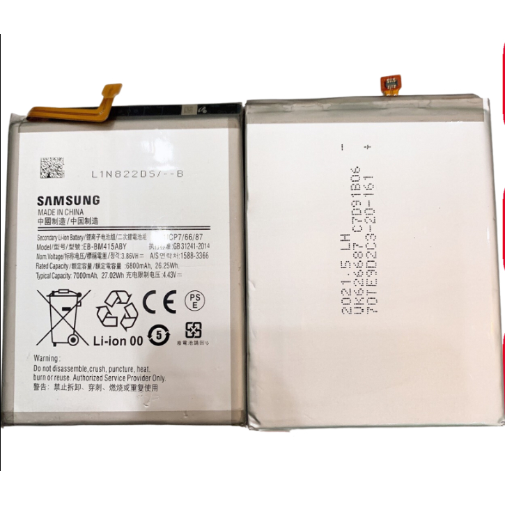 Pin Samsung M51 / M515F / M62 / F62 / M415 / BM415ABY - 7000mAh (Zin) ĐP