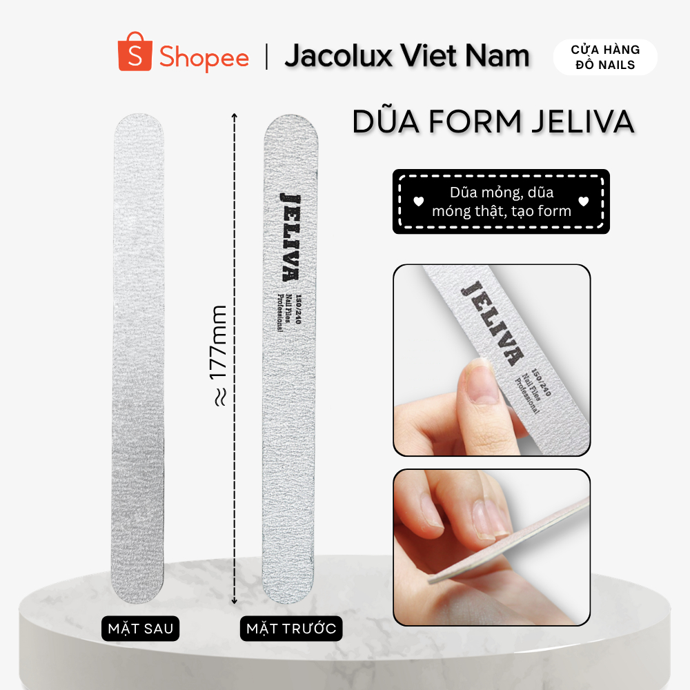 Combo dũa móng tay tạo form JELIVA nail DFMJLVA