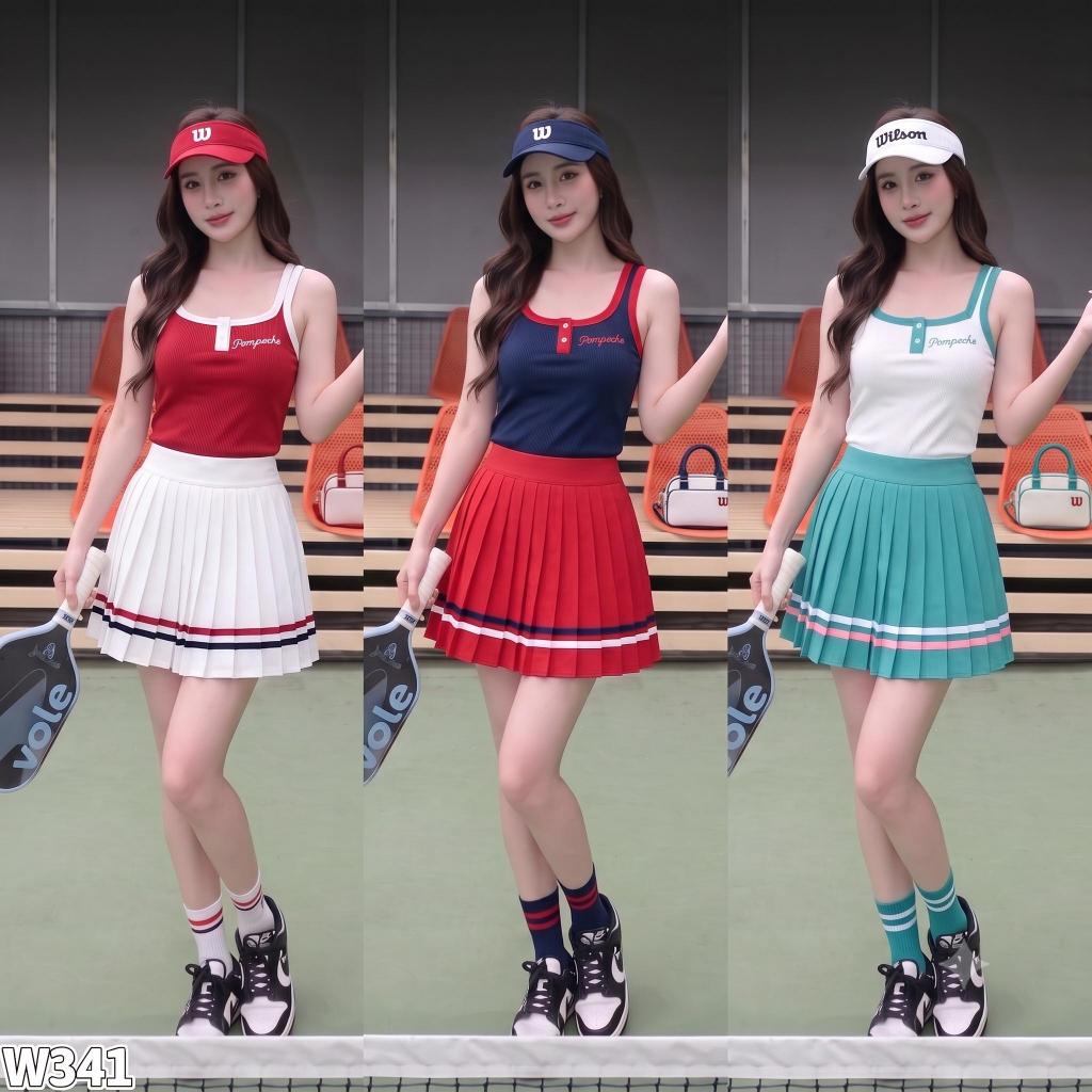 W341 - Bộ Đồ Thể Thao Nữ Mặc Pickleball Tôn Dáng