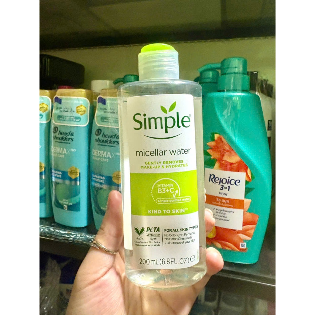 SIMPLE - Nước Tẩy Trang Simple 200ml LÀM SÁCH LỚP TRANG ĐIỂM