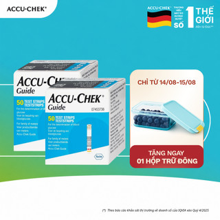 Bộ 2 Hộp Que Thử Đường Huyết ACCU-CHEK Guide Mỗi Hộp 50 Que Thử Đường Huyết