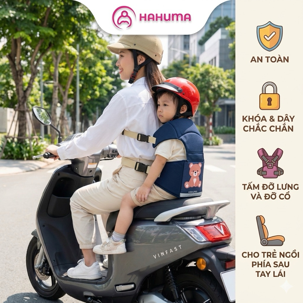 Đai Xe Máy Đỡ Cổ HAHUMA Chắc Chắn An Toàn