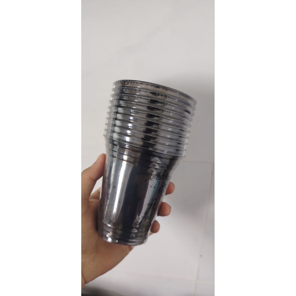 Lốc 10 ly nhựa pet đen 360ml
