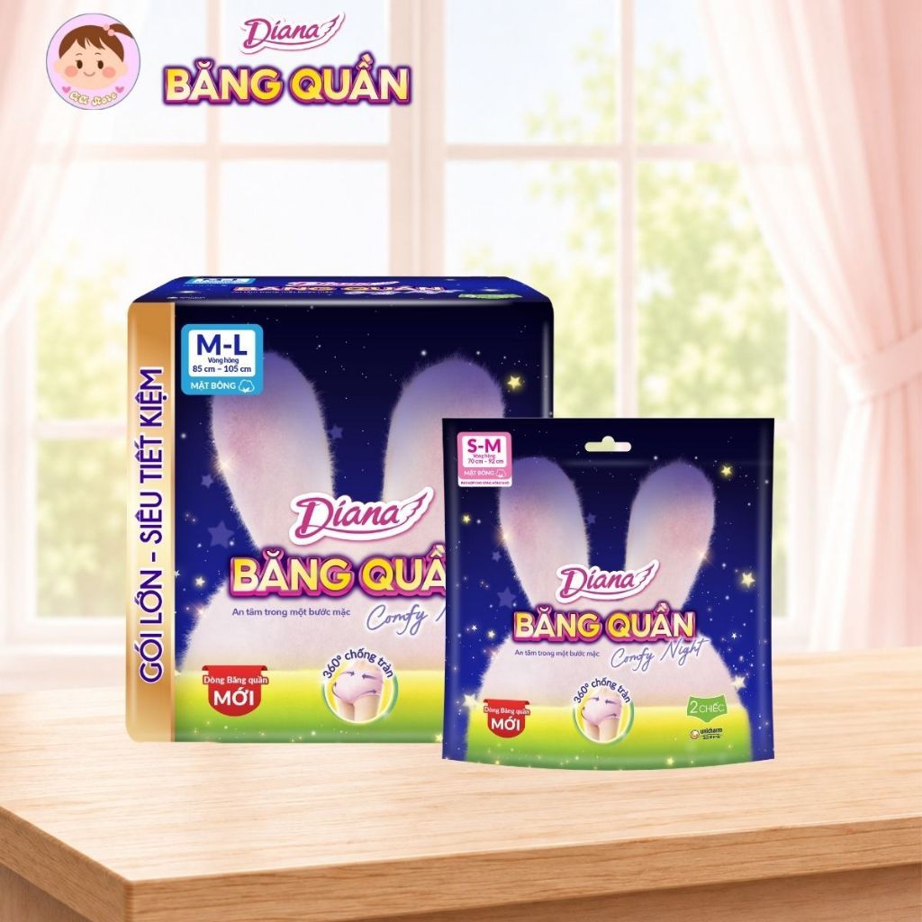 [DIANA] Băng vệ sinh dạng quần Diana Comfy Night SM/ML
