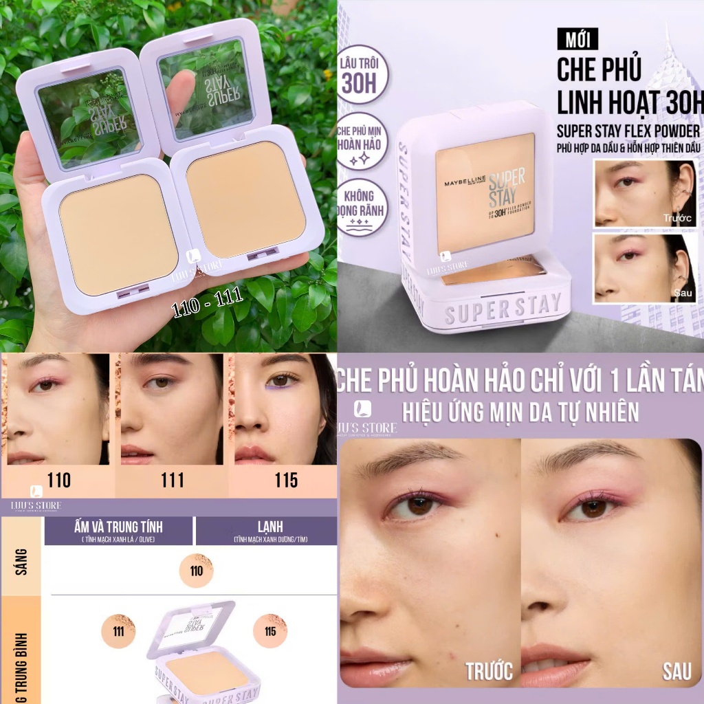 MAYBELLINE PHẤN PHỦ NỀN (MAYBELLINE FLEX POWDER)