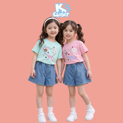 Quần Sooc Jean K'S CLOSET Cho Bé Gái (2-14 tuổi) từ 10kg-55kg KT114FIS, KT068SIS