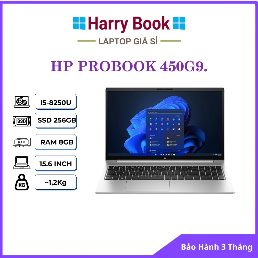 Laptop HP ProBook 450 G9 - Core i7 Gen 12 | RAM 32GB | SSD 1TB | Màn 15.6" FHD