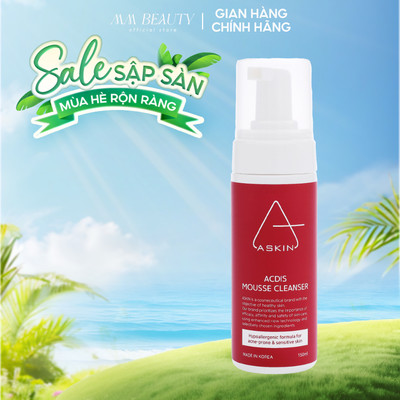 Sữa Rửa Mặt Dạng Bọt Làm Sạch Bụi Mịn ASKIN ACDIS Porefyning Mousse Cleanser 150ml