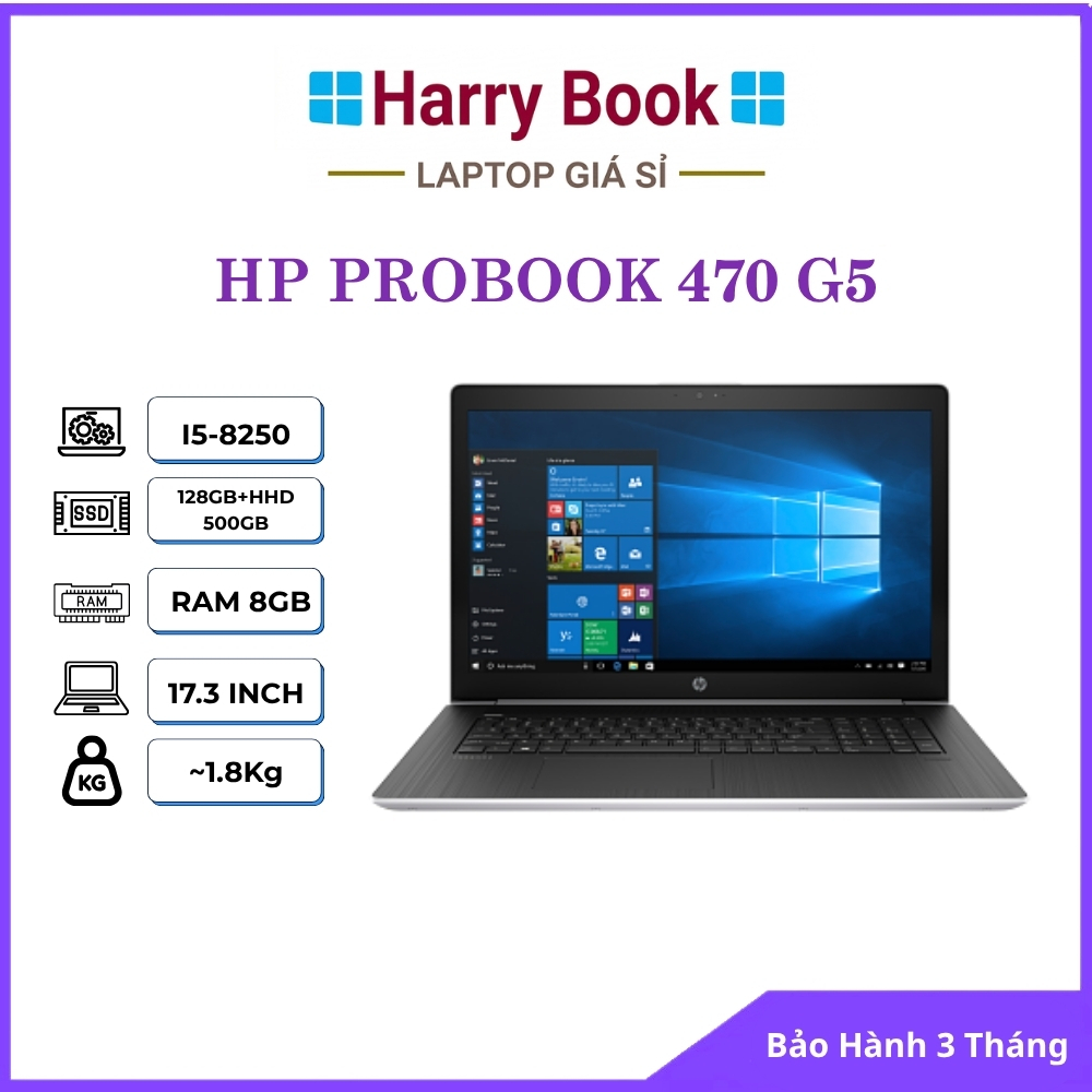 Laptop HP ProBook 470 G5 - Core i7 8550U | RAM 32GB | SSD 1TB | VGA Rời NVIDIA | Màn 17.3 Inch