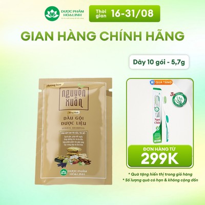 Dầu gội dược liệu Nguyên Xuân Bồng Bềnh dây 10gói x 5.7g