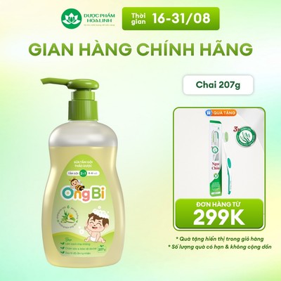Sữa tắm gội thảo dược Ong Bi 207g KM 41g (248g)