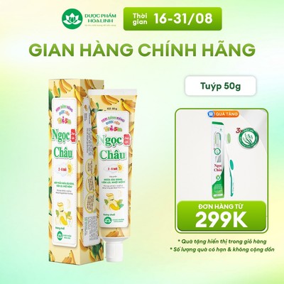 Kem đánh răng Ngọc Châu trẻ em hương chuối 50g