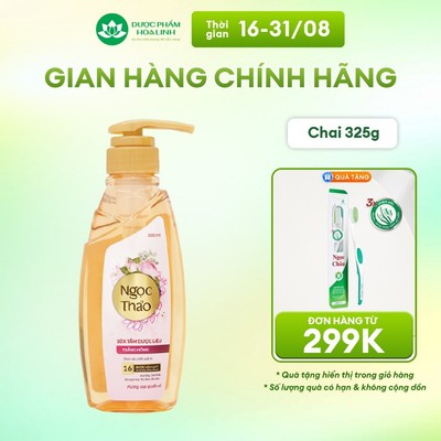 Sữa tắm Dược liệu Ngọc Thảo Trắng hồng 325g