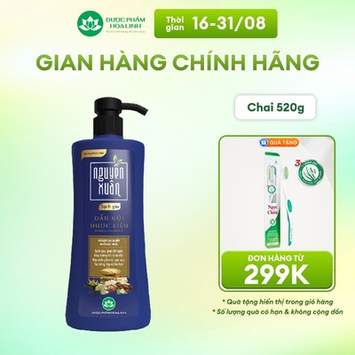 Dầu gội Dược liệu Nguyên Xuân Sạch Gàu 470g - Tặng 50g giá không đổi