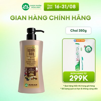 Dầu xả dược liệu Nguyên Xuân bồng bềnh 318g KM 32g dành cho tóc dầu bết