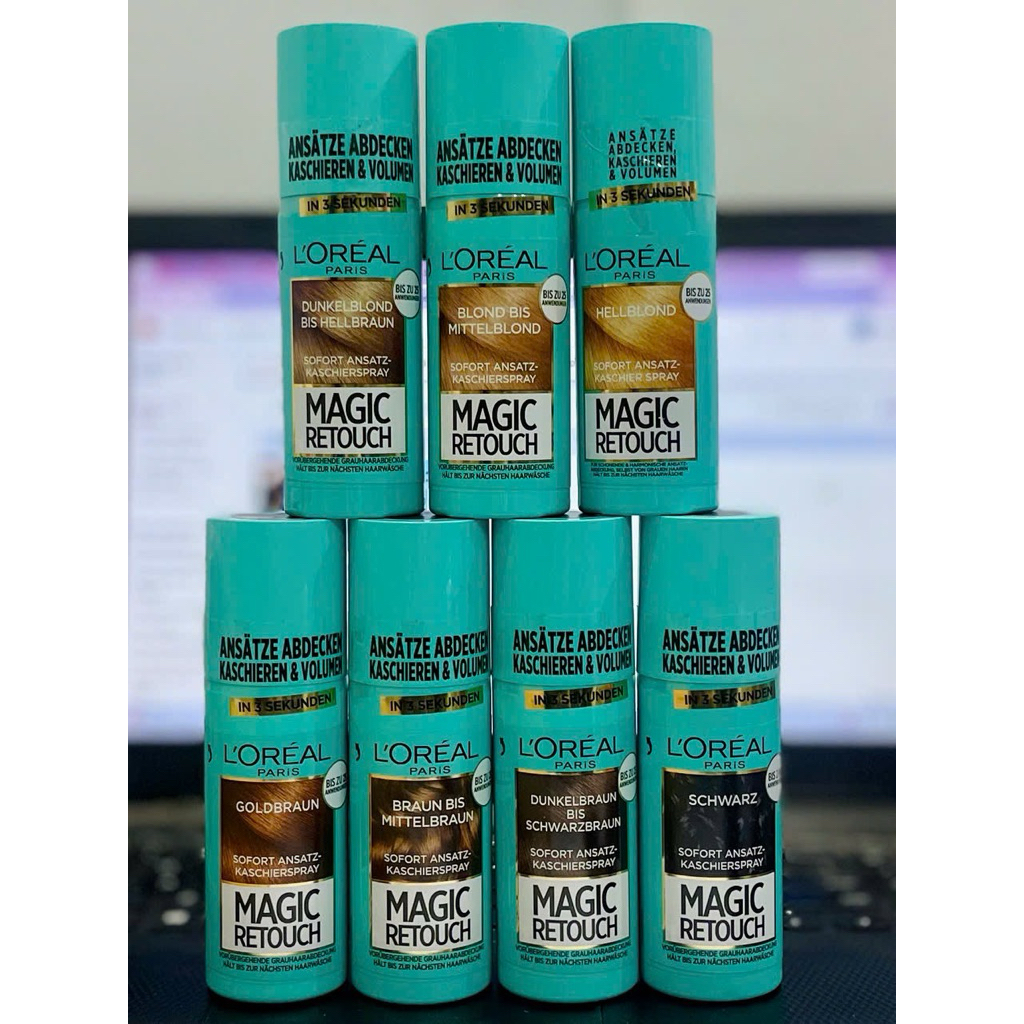Xịt NHUỘM TÓC PHỦ BẠC Loreal Paris Magic Retouch Hàng nội địa Đức