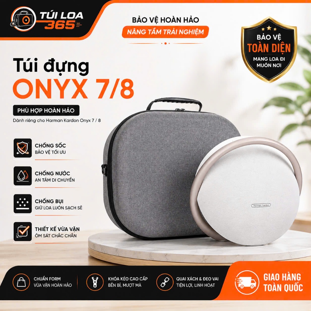 Túi Đựng Loa Harman Kardon Onyx Studio 7/8 EVA Chống Sốc Bảo Vệ Loa Khi Đi Du Lịch