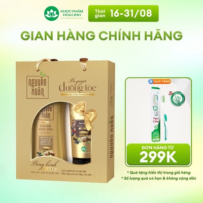 Combo Dầu gội 260g và Dầu xả 160g Nguyên Xuân bồng bềnh _ Dành cho tóc dầu bết