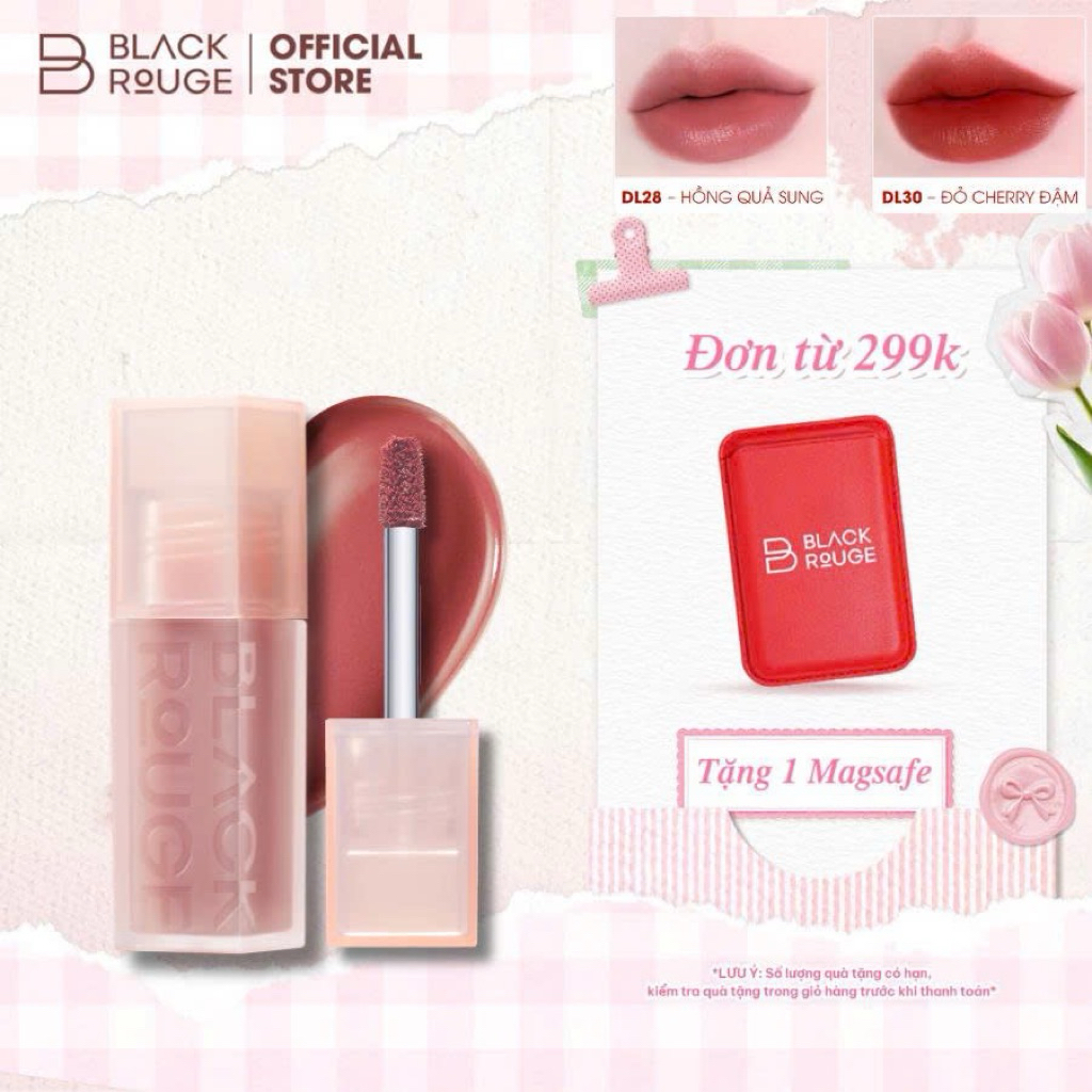 Son Kem Black Rouge Double Layer Over Velvet Ver 4 - Sweet Tangerine - 4.1g