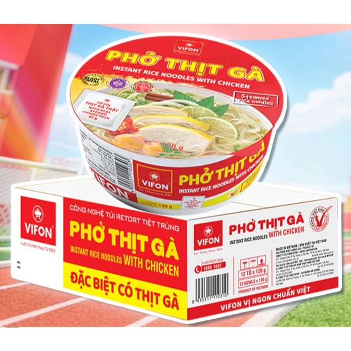 Phở thịt gà tô 120grx12